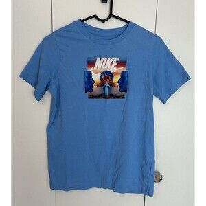 The Nike Tee Nike Air Blue T-Shirt Trippy Hippie Spiritual Third Eye Youth Sz XL